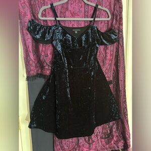 American Eagle Outfitters Blue Velvet dress